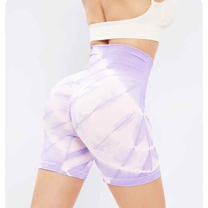 2025 Nova Tendência Shorts de Algodão das Mulheres Tie & Dye Hip Hop Suor Shorts Personalizado Multi Cores Plana Corda Esportes Outwear Calções Esportivos