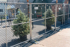 American Used Galvanized Temporary Standard Portable 6X12 <strong>Chain</strong> Link Construction Fence Cyclonic Netting <strong>Chain</strong> Link Fence - Product Image 5