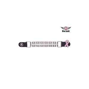 癌症意识丝带嵌入式双链摩托车背心扩展器 - Product Image 1
