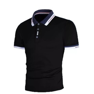 OEMスリムフィットメンズカラーTシャツカスタムロゴ入りフォーマルスポーツゴルフ半袖米国用デジタル印刷 - Product Image 2