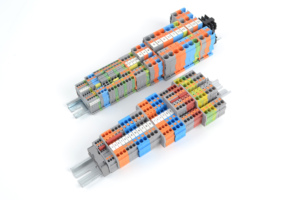 QPT-2.5/2-2PE4接点2入力2出力DINレール高速ダイレクトプラグインスプリングケージ端子台 - Product Image 2