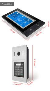 WiFi 2,4 GHz PoE Video Intercom System a prueba de agua con visión nocturna Tuya App y conexión a Internet para Villa y edificio - Product Image 2