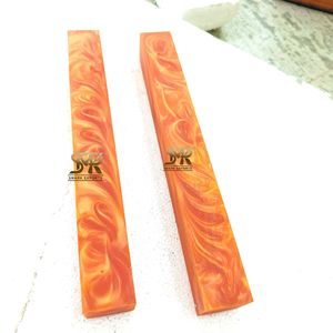 Màu Cam Vibrant Swirl Nhựa Khối Cho Dao Xử Lý Và DIY Thủ Công Thủ Công Thủ Công Trống Cho Biến Và Tùy Chỉnh Dự Án - Product Image 3