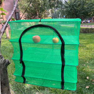 Hanging <strong>Drying</strong> <strong>Net</strong> 6-<strong>Layer</strong> Foldable Fish <strong>Drying</strong> <strong>Net</strong> 13.7 * 13.7 * 24.1 Inches <strong>Drying</strong> Rack for <strong>Drying</strong> Fruits Vegetables Herbs - Product Image 4