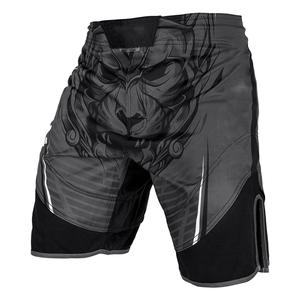 人気カスタム2トーンカラーMMAショーツグラフィックプリント付きデュアルカラーデザインストレッチ生地MMAショーツ - Product Image 1