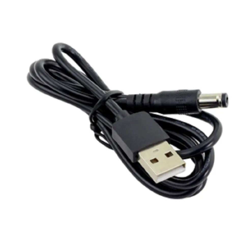 Kabel USB USB USB 2.0 jantan ke 2.1mm, kabel Jack 5V, 2A, panjang 1 meter kualitas Superior harga terbaik