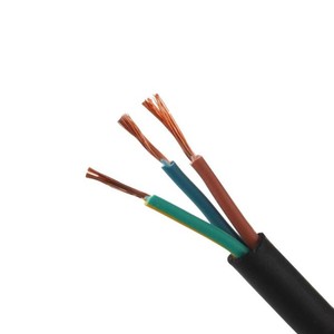 Esnek RVV <span class=keywords><strong>3x4mm</strong></span> 450V/750V bakır elektrik telleri ve kabloları ev kablolama için PVC izoleli elektrik tel kablo