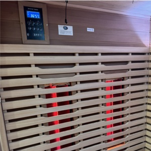 Uso del giardino all'aperto stanza di Sauna di terapia della luce rossa lontana infrarossa di 2-4 persone con il pannello di controllo e bluetooth - Product Image 5