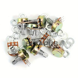 WH148 <strong>Linear</strong> <strong>Potentiometer</strong> Single &amp; Double Gang 1KOhm -1M Ideal for Audio Control &amp; Motor Speed Adjustment Handle Length 15-20mm - Product Image 1