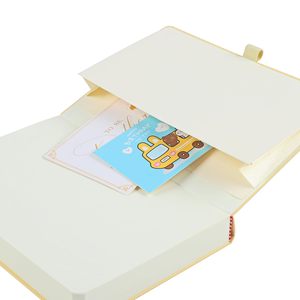 Taccuino di giornale con fascia elastica di vendita diretta quaderni gialli per studenti - Product Image 6