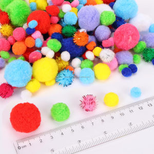 Pom Pom <strong>Kit</strong>, Soft and Fluffy Craft Pom Poms, Assorted Sizes Pompoms, for Arts and Craft Making Decorations - Product Image 1
