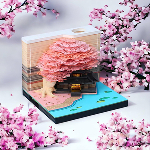 批发3D记事本树，带轻DIY艺术垫，张贴笔记记事本，用于办公室家居装饰 - Product Image 2