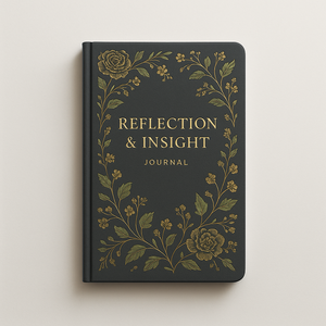 Labon เคสฟอยล์ฟอยล์สีทองลายดอกไม้สะท้อนและเข้าใจสมุดบันทึกลึกเพื่อความกระจ่างในการเจริญเติบโตและภูมิปัญญาส่วนตัว - Product Image 1