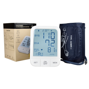 5 "siêu màn hình cao cấp điện tử Máy đo huyết áp tensiometros trên cánh tay kỹ thuật số tự động BP Huyết Áp Màn hình máy - Product Image 5