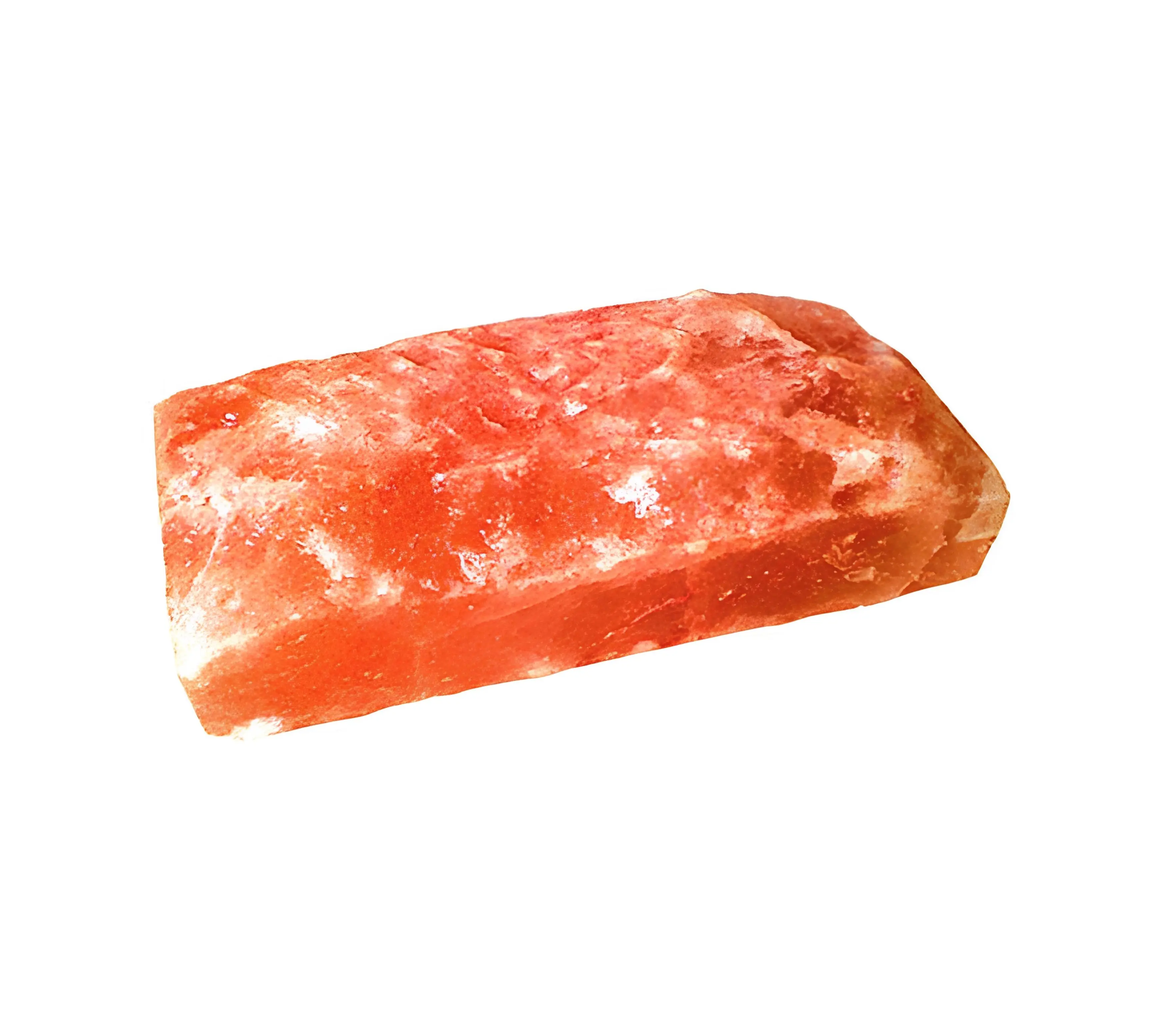 Tuiles/briques de sel gemme rose himalayen naturel pakistanais d'un côté de qualité supérieure 8 "x 4" x 2 "pour salle de sauna et thérapie SPA