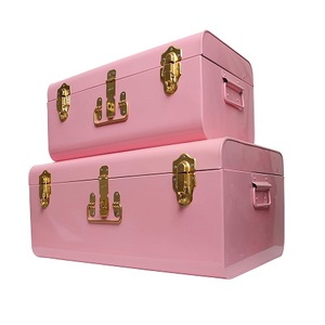 Deluxe kalite dikdörtgen şekil giysi saklama kutu seti 2 farklı boyut pembe renk gövde giysi kutusu satılık - Product Image 1