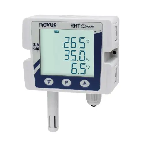 RHT Climate WM-485-LCD Transmissor de temperatura e umidade de plástico Transmissor de umidade relativa e temperatura