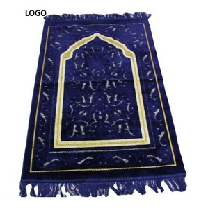 Müslüman ramazan için süper kaliteli pazen seccade kalın baskı halı kaymaz yumuşak malzeme kullanımı seccade s - Product Image 6