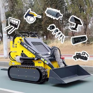 600 <strong>K</strong>-G Mini <strong>Small</strong> Tractor With Front End Loader Skid Steer Loader - Product Image 2