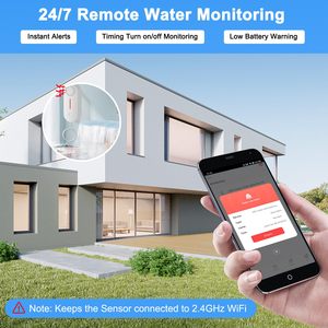 Daytech 100dB Wifi Tuyaスマート製品サウンドとライトウォーターイマージョンセキュリティアラーム水漏れセンサーホーム検出 - Product Image 2
