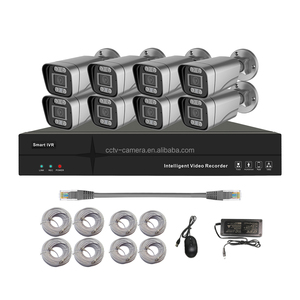 Set di telecamere di sicurezza per microfono e altoparlante integrato Set di telecamere di sicurezza 4mp 8mp AI Kit NVR - Product Image 4