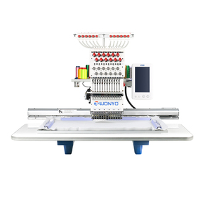 Industrial Multi agujas Logo Sombrero automático 1 cabeza Máquina de bordado de computadora Máquina de bordado de sombrero computarizado para la venta - Product Image 1