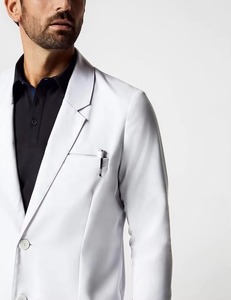 2025 kadın bilim Lab Coat-% 100% pamuk, kimya, biyoloji, bilim adamı, kimyager, beyaz için uzun takılmış