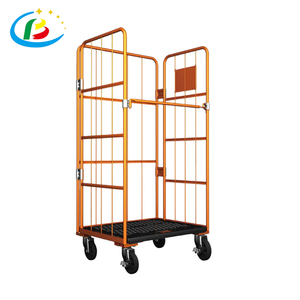 Tam güvenlik Metal mobil arabası depolama kafesi dört taraflı çamaşır yuvalama rulo özelleştirilebilir OEM taşıma çözümleri - Product Image 3