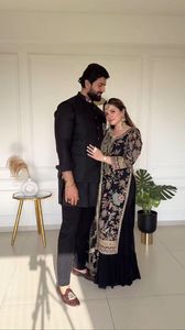 Suethnic en iyi etnik koleksiyon payetli Sharara ekstra kollu ve Dupatta toptan tasarımcı Sharara seti ile Set - Product Image 4