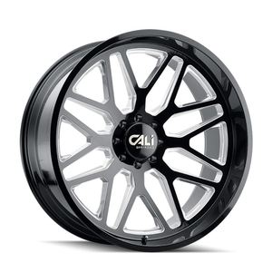 热销产品新款铸铝车轮9115 GB-M 28x12铣削光泽黑色