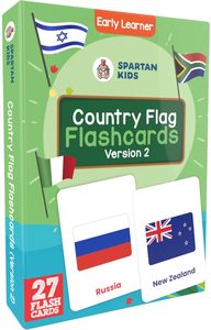 SPARTAN KIDS World Country Flags 2nd Edition 27 Easy Fun Early Learning Flash Cards 1-6 Years Cognitive Development of Baby Kids - Product Image 5