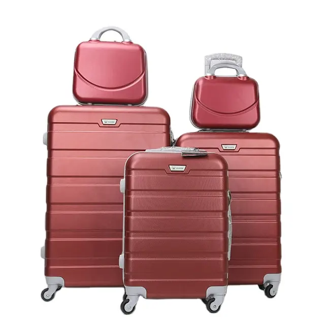 Du lịch xe đẩy hành lý Hardshell ABS 20 24 28 carton Vali Spinner unisex thời trang 10 kg hành lý Vali Dacron 210D