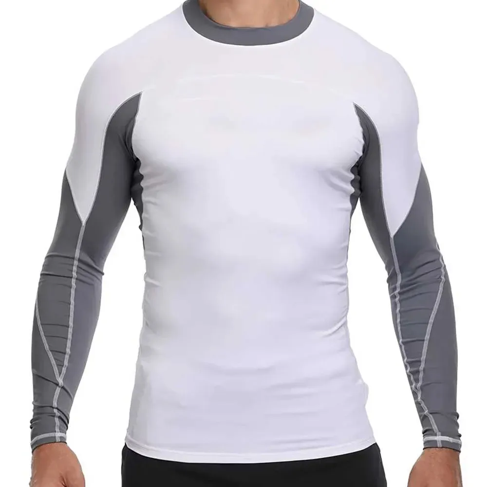 Design Your Own MMA Sublimation Sleeves Rash Guard Custom Logo Men Rush Guard compression full sleeve shirt BJJ rash guard 2024