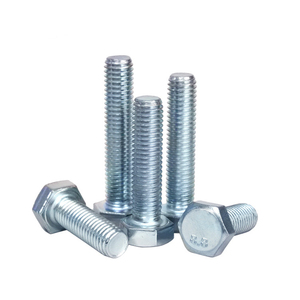 M8 M10 M12 M14 M16 M18 M20 M22 M24 din933 Bu lông đầu lục giác mạ kẽm 8.8 cấp với đai ốc và vòng đệm - Product Image 5