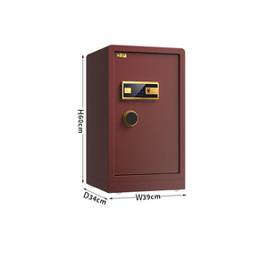 中国古典的な赤電子デジタルロックセーフボックス指紋メカニカルロック安全収納時計用 - Product Image 2