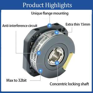 MPN35 Single Turn Absolutwert geber 12 Bit RS485 SSI Ausgangs signal Encoder Klemm flansch Winkels ensor - Product Image 2