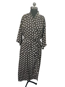 Lüks ipek kadın kat-uzunluk bohem tarzı <span class=keywords><strong>Kimono</strong></span> Robe zarif çiçek baskı hafif Boho <span class=keywords><strong>Chic</strong></span> Loungewear