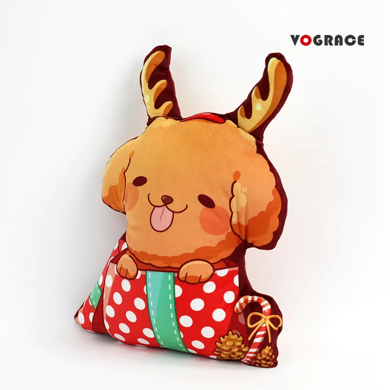 Vograce – taie d'oreiller de forme personnalisée, bricolage court coussin en peluche jouets poupées en peluche Anime image oreiller en peluche voiture jouets