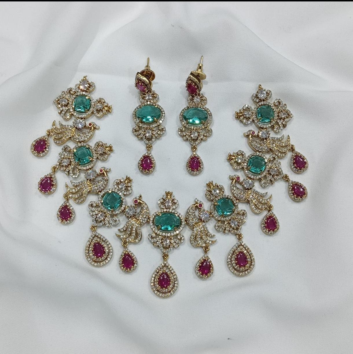 Aqua Blue & Ruby