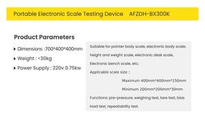 Sistema de prueba rápida de verificación portátil de alta precisión para básculas electrónicas Compatibilidad de voltaje de 220V