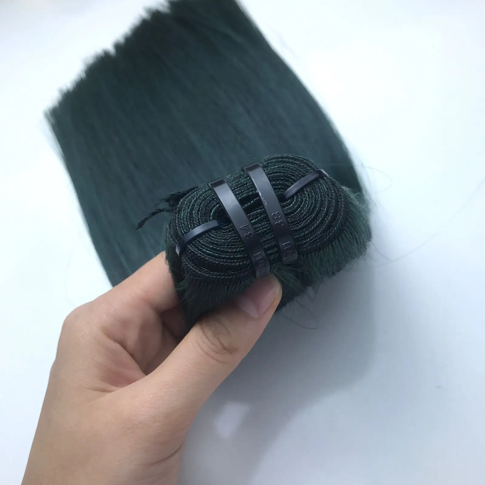 Productos DE EXPORTACIÓN DE Vietnam cabello vietnamita doble dibujado Color de cabello verde cabello vietnamita crudo Genius trama