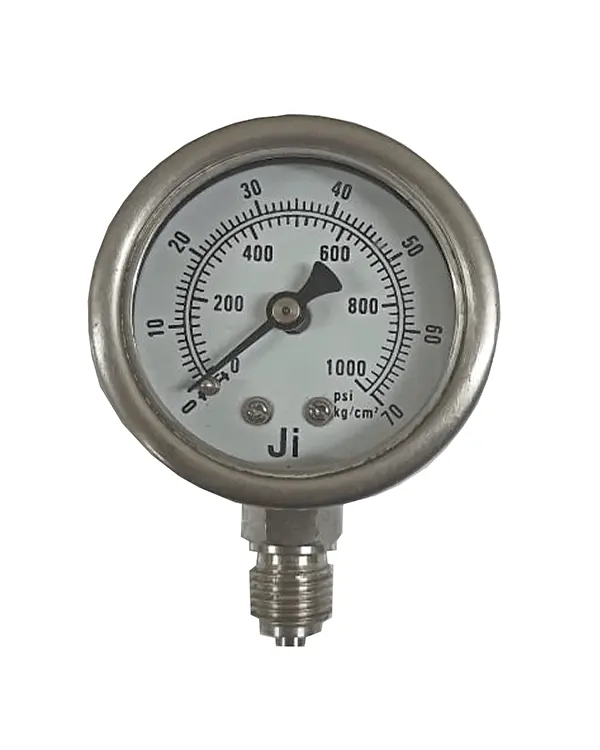 Ji Japsin Instrument ation Manometer 2 Messbereich 0 bis 70 kg/cm2 mit doppelter Skala von 1000 PSI Direkt montage Bottom Entry