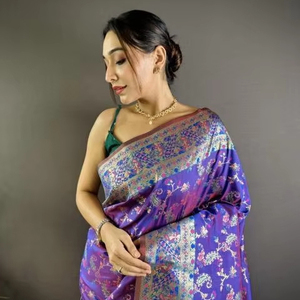 MALHAR MOHINI VOL-7 PASHMINA SILK <strong>DESIGNER</strong> SAREE WHOLESALE MARKET IN PUNE - Product Image 1