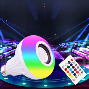 12W LED müzik RGB renk değiştiren hoparlör uzaktan kumanda ile LED ampul LED duvar ışık ses lamba LED ampul makul fiyat - Product Image 3