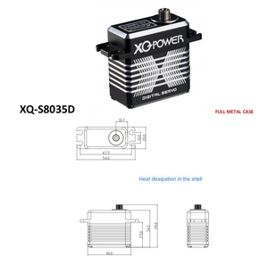 S8035D 35kg Corel ess Motor Servo Metall getriebe Digital und Edelstahl Arduino Servo für Roboter DIY RC Car