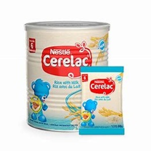 Nestlé สำหรับ cerelac ผลไม้และข้าวสาลีผสมที่ดีต่อสุขภาพและอร่อยพร้อมนมแปรรูปสำหรับทารกในกล่องหรือบรรจุภัณฑ์จำนวนมาก - Product Image 1