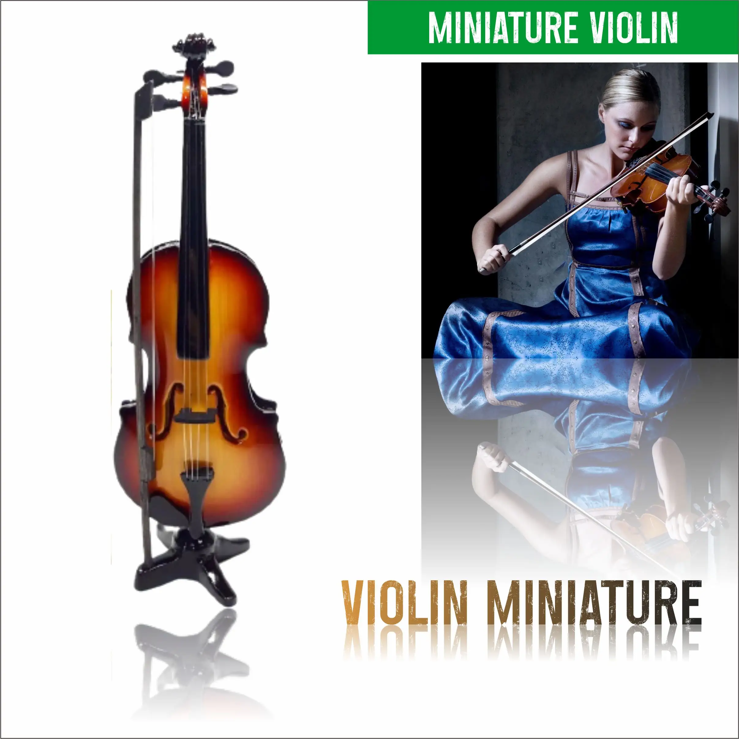 Миниатюрная скрипка simillar с оригинальной скрипкой