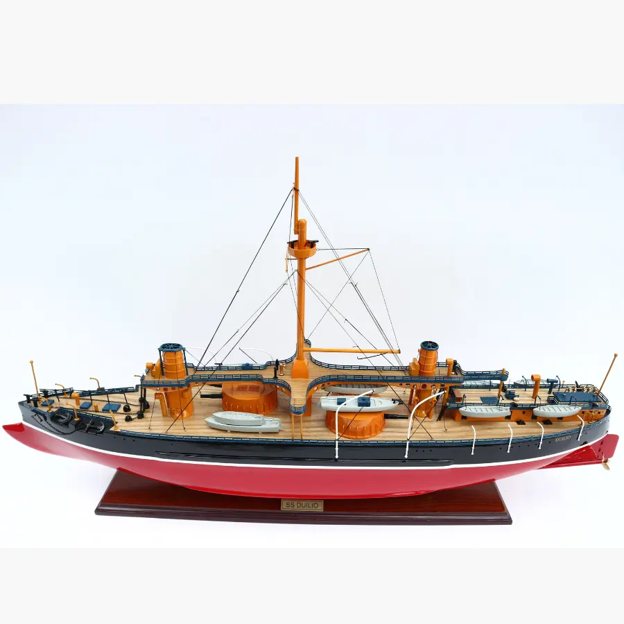 CAIO DUILIO ITALIA BATTLE SHIP alta qualità 100% modello di barca in legno fatto a mano _ modello artigianale in legno nuovo prodotto 2023