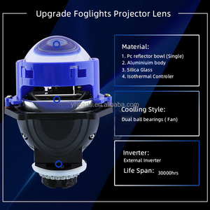 E10 yeni lossless kayıpsız bi led mercek araba led ışıkları evrensel 3 inç 6000K yüksek düşük işın led far 12V bi led projektör - Product Image 5