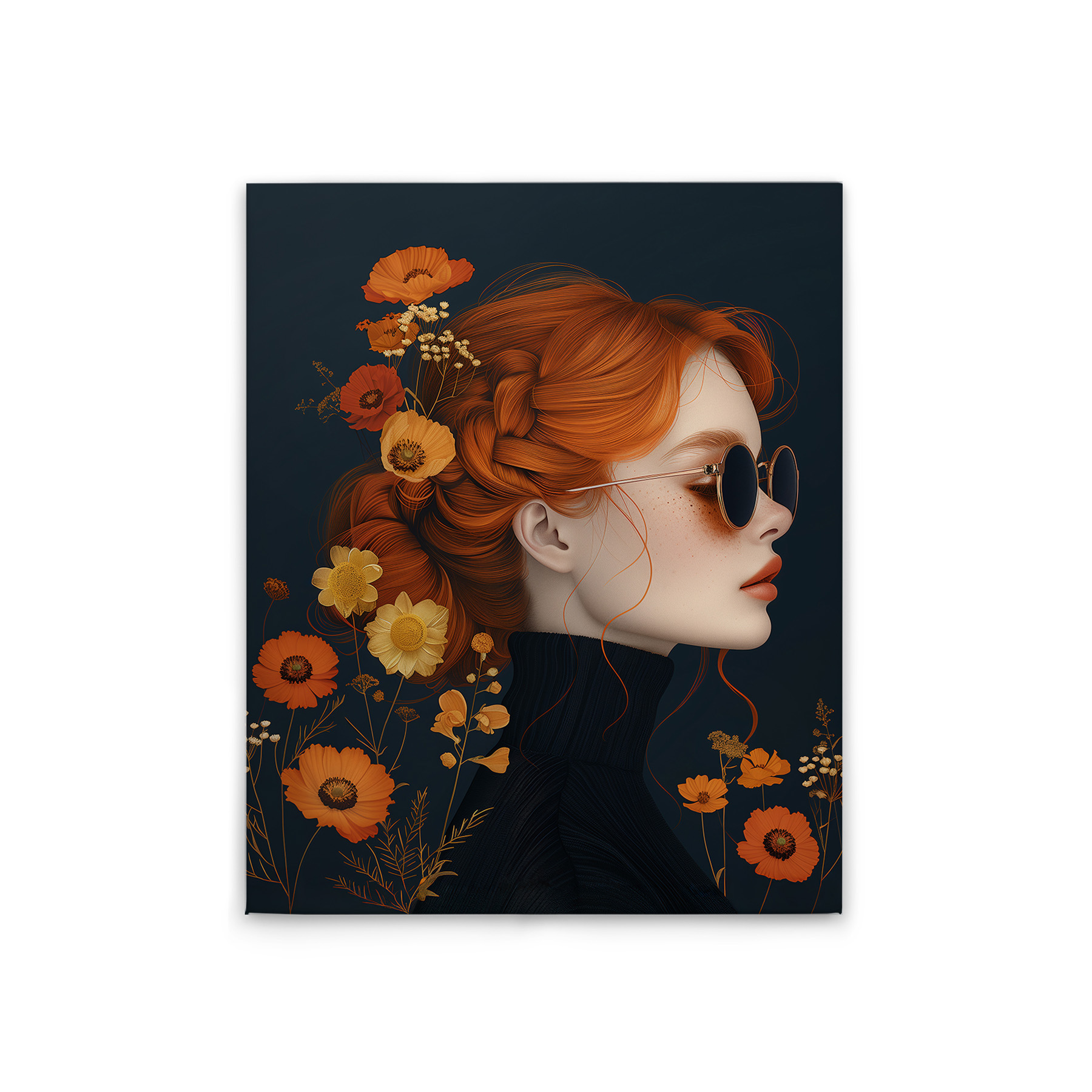 Orange, Bleu, Marron, Beige